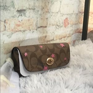 Sunglass Case In Signature Canvas With Star Print